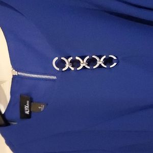 Blue alyx dress with silver detail size 6